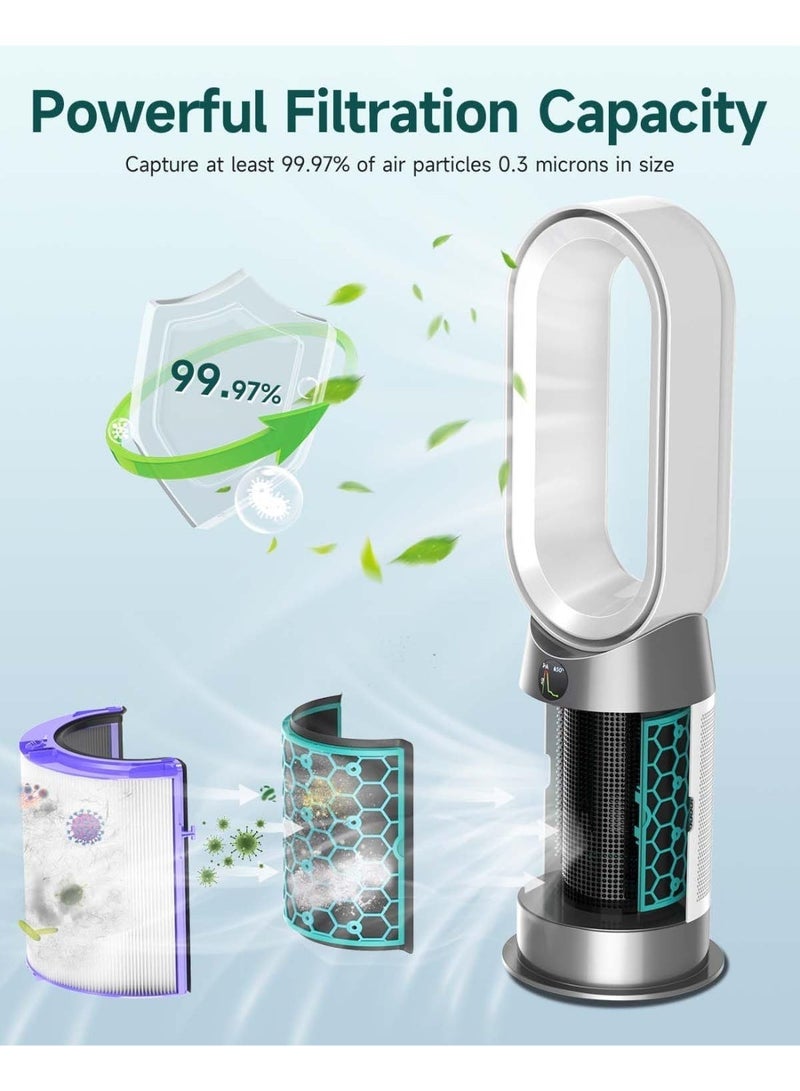 M.A&F's True HEPA Filter Replacement for Dyson TP04/HP04/DP04 Air Purifier, 360 Combi Glass Carbon Filter - Image 4